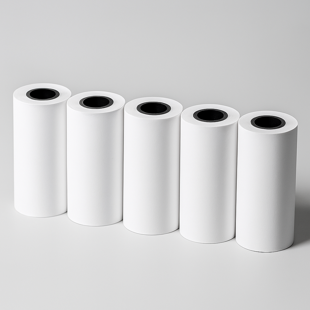 Pack of 5 thermal printer rolls